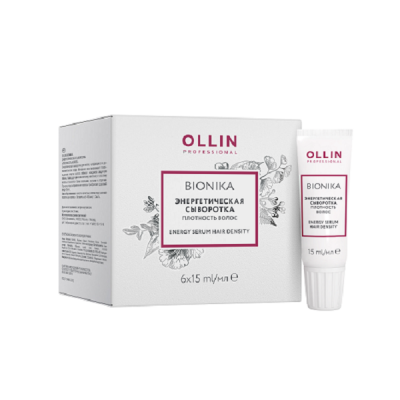 Ollin BioNika Energy Serum Hair Density - Энергетическая сыворотка «Плотность волос» 6шт х 15мл