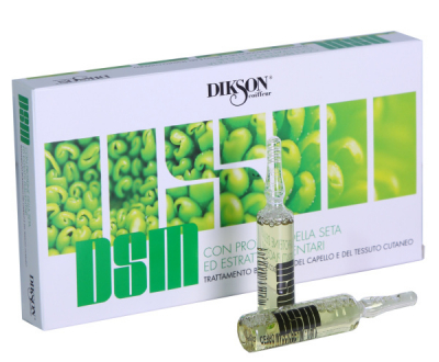 Dikson DSM - Ухаживающая и увлажняющая сыворотка с протеинами шелка для чувствительной кожи головы 10*10 мл