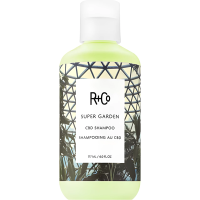 R+Co Super Garden Cbd Shampoo - Успокаивающий шампунь для волос "дивный сад" 177 мл