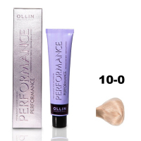 Ollin Performance Permanent Color Cream - Перманентная крем-краска для волос 10/0 светлый блондин 60 мл