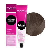Matrix SoColor Pre-Bonded - Крем-краска для волос с бондером 5AV светлый шатен пепельно-перламутровый 90 мл