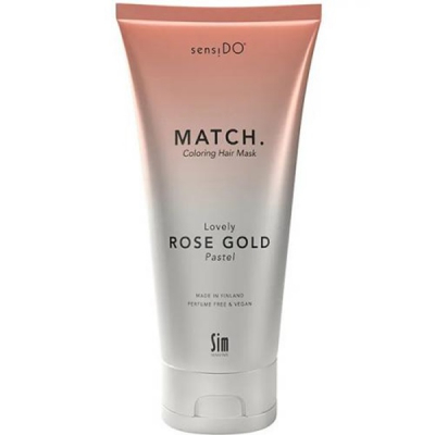 Sim Sensitive SensiDo Match Lovely Rose Gold Pastel - Маска оттеночная золотисто-розовая пастельный 200 мл