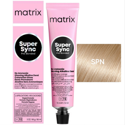 Matrix Super Sync Pre-Bonded SPN - Краситель для волос безаммиачный пастельный натуральный 90 мл 
