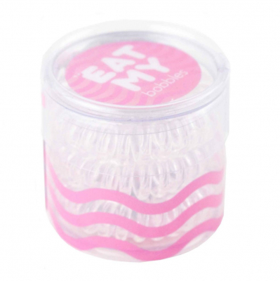 EAT MY Bobbles Icicle - Резинки для волос "лёд" (мини-упаковка) 3 шт