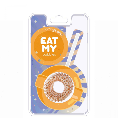 EAT MY Bobbles Orange Pop - Резинки для волос "апельсиновый леденец" 3 шт
