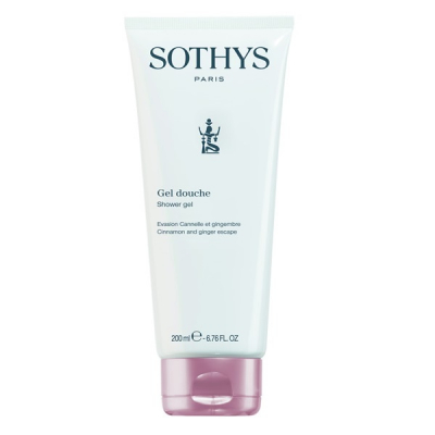 Sothys Shower Gel Cinnamon And Ginger Escape - Гель для душа с корицей и имбирем 200 мл