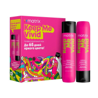 Matrix Keep Me Vivid - Весенний набор для сохранения яркости окрашенных волос (шампунь 300 мл + кондиционер 300 мл)