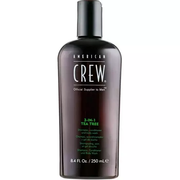 American Crew Tea Tree 3 in 1 – Средство 3 в 1 чайное дерево (шампунь + кондиционер + гель для душа) 250 мл