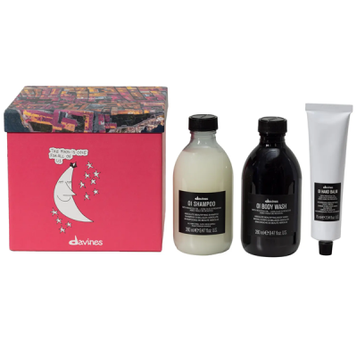 Davines Essential Haircare Oi Set - Набор Для образа жизни в стиле Oi (шампунь для волос 280мл; гель для душа 280мл; бальзам для рук 75мл)