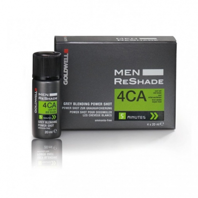 Goldwell Men Reshade - Экспресс-корректор седины 4CA шатен 4*20мл