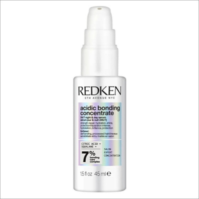Redken Acidic Bonding Concentrate 24/7 Night & Day Serum - Кислотная укрепляющая сыворотка для дневного и ночного ухода за волосами 45 мл