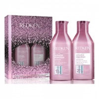 Redken Volume Injection Set 2021 - Новогодний набор для объёма и плотности волос (шампунь 300 мл, кондиционер 300 мл)