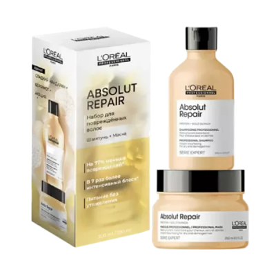 L'Oreal Professionnel Serie Expert Absolut Repair - Весенний набор для поврежденных волос (шампунь 300 мл + маска 250 мл)