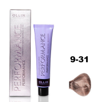 Ollin Performance Permanent Color Cream - Перманентная крем-краска для волос 9/31 блондин золотисто-пепельный 60 мл