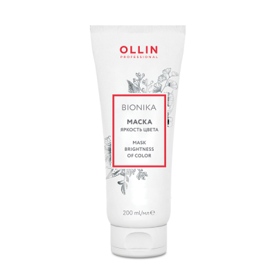 Ollin BioNika Сolored Hair Mask - Маска для окрашенных волос "яркость цвета" 200 мл 
