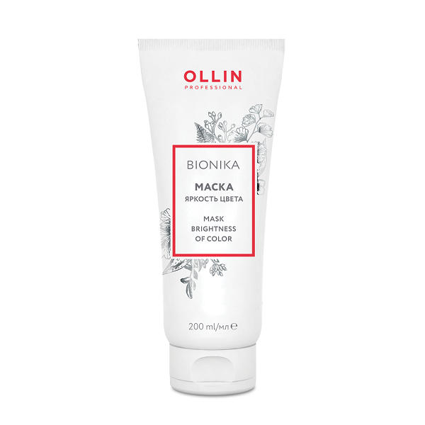 Ollin BioNika Сolored Hair Mask - Маска для окрашенных волос "яркость цвета" 200 мл 