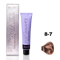 Ollin Performance Permanent Color Cream - Перманентная крем-краска для волос 8/7 светло-русый коричневый 60 мл