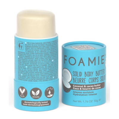 Foamie Shake Your Coconuts - Твердое масло для тела с маслами кокоса и какао 50 гр