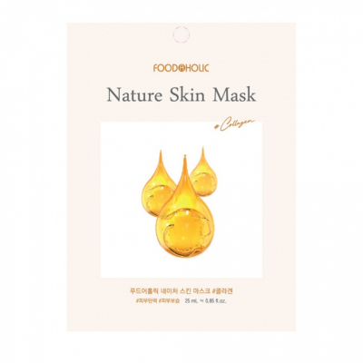 Foodaholic Nature Skin Mask Collagen - Тканевая маска для лица с коллагеном 23 мл