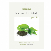 Foodaholic Nature Skin Mask Green Tea - Тканевая маска для лица с экстрактом зеленого чая 23 мл