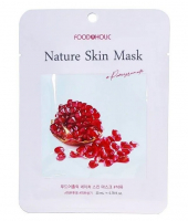 Foodaholic Nature Skin Mask Pomegranate - Тканевая маска для лица с экстрактом граната 23 мл