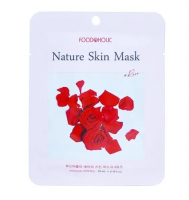 Foodaholic Nature Skin Mask Rose - Тканевая маска для лица с экстрактом розы 23 мл