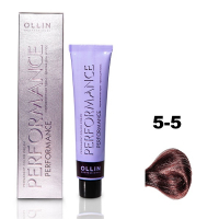 Ollin Performance Permanent Color Cream - Перманентная крем-краска для волос 5/5 светлый шатен махагоновый 60 мл