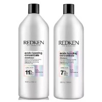 Redken Acidic Bonding Concentrate Set - Для увлажнения и восстановления всех типов поврежденных волос (шампунь 1000 мл, кондиционер 1000 мл)