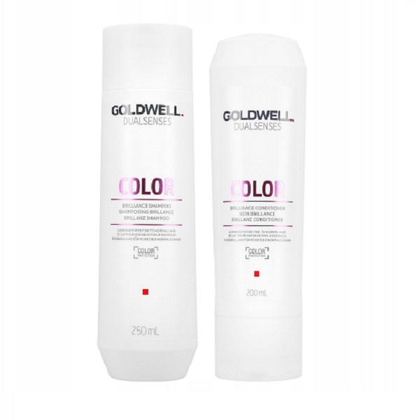 Goldwell Dualsenses Color Brilliance Set - Набор для блеска окрашенных волос (кондиционер 200мл; шампунь 250мл)