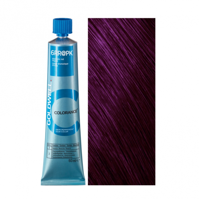 Goldwell Colorance - Тонирующая крем-краска для волос 6RR@PK огненно-красный с перламутрово-медным оттенком 60 мл 