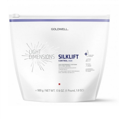 Goldwell Light Dimensions Silk Lift Control Ash Level 5-7 - Осветляющий порошок с цветными пигментами 500 г
