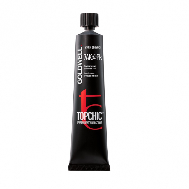 Goldwell Topchic - Краска для волос 7AK@PK холодный медный с розовым сиянием 60 мл