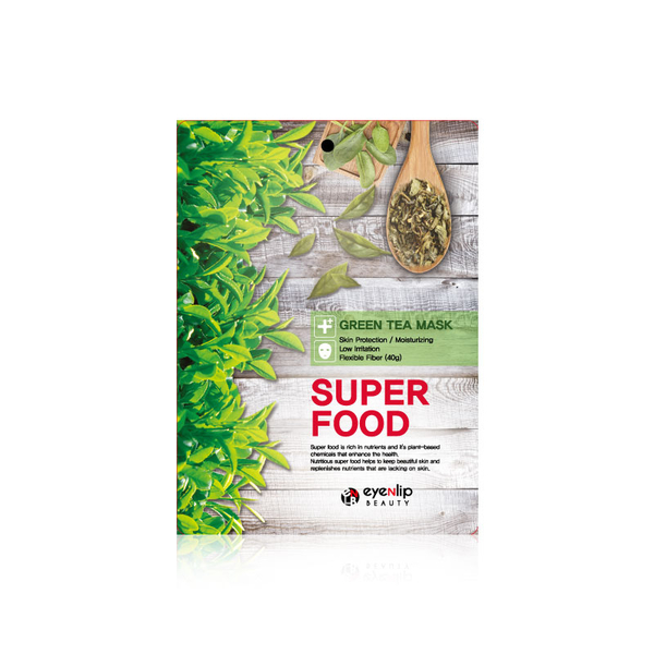 Eyenlip Super Food Green Tea Mask - Маска на тканевой основе (зеленый чай) 23 мл