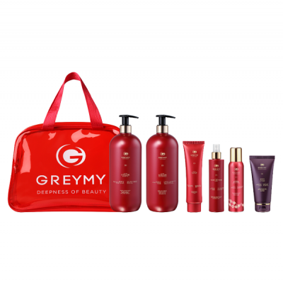 Greymy Zoom Color & Texture Set + Red Bag - Набор для окрашенных волос и текстуры + красная сумка