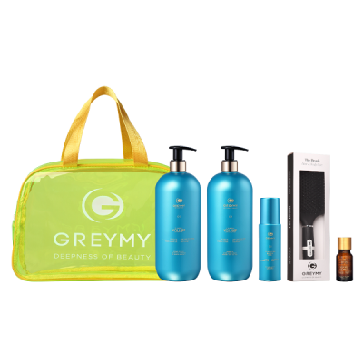 Greymy Plumping Volume Grand Set + Yellow Bag - Большой набор для объёма волос + желтая сумка