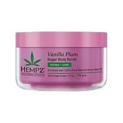 Hempz Vanilla Plum Herbal Sugar Body Scrub - Скраб для тела слива и ваниль 176 гр