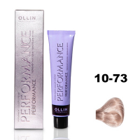 Ollin Performance Permanent Color Cream - Перманентная крем-краска для волос 10/73 светлый блондин коричнево-золотистый 60 мл