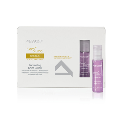 Alfaparf Semi Di Lino Diamond Illuminating Shine Lotion - Лосьон для нормальных волос, придающий блеск, 12 ампул по 13 мл