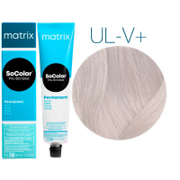 Matrix SoColor Pre-Bonded Ultra Blond UL-V+ - Краска для волос ультра блонд перламутровый 90 мл