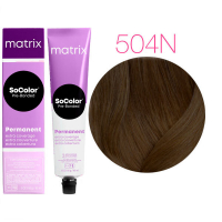 Matrix SoColor Pre-Bonded Extra Coverage - Краска для седых волос 504N шатен 90 мл