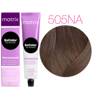 Matrix SoColor Pre-Bonded Extra Coverage - Краска для седых волос 505NA светлый шатен натуральный пепельный 90 мл