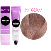 Matrix SoColor Pre-Bonded Extra Coverage - Краска для седых волос 509AV очень светлый блондин пепельно-перламутровый 90 мл