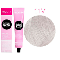 Matrix Color Sync Pre-Bonded - Краска для волос 11V ультра светлый блондин перламутровый 90 мл