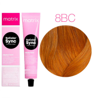 Matrix Color Sync Pre-Bonded - Краска для волос 8BC светлый блондин коричневый медный 90 мл