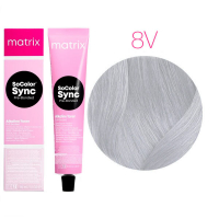 Matrix Color Sync Pre-Bonded - Краска для волос 8V светлый блондин перламутровый 90 мл