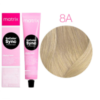 Matrix Color Sync Pre-Bonded - Краска для волос 8A светлый блондин пепельный 90 мл