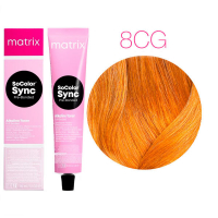 Matrix Color Sync Pre-Bonded - Краска для волос 8CG блондин медно-золотистый светлый 90 мл