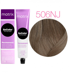Matrix SoColor Pre-Bonded Extra Coverage - Краска для седых волос 506NJ темный блондин натуральный нефритовый 90 мл