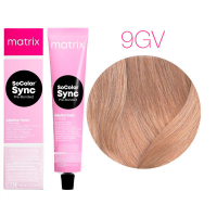 Matrix Color Sync Pre-Bonded - Краска для волос 9GV очень светлый блондин золотистый перламутровый 90 мл