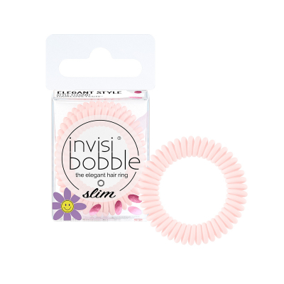 Invisibobble Slim Cuter than you Pink - Резинка-браслет для волос (нежно-розовый матовый)